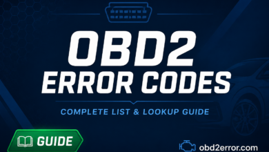 OBD2 error codes complete list and lookup guide
