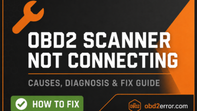 OBD2 scanner not connecting to ECU fix guide