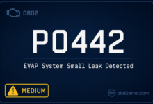 P0442 code evaporative emission control system small leak detected