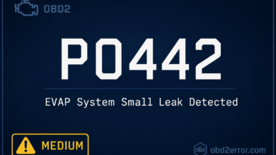 P0442 code evaporative emission control system small leak detected