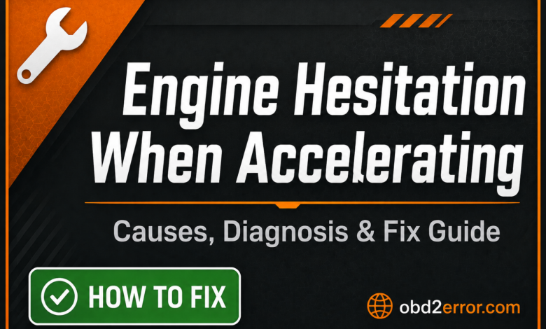 engine hesitation when accelerating causes and fix