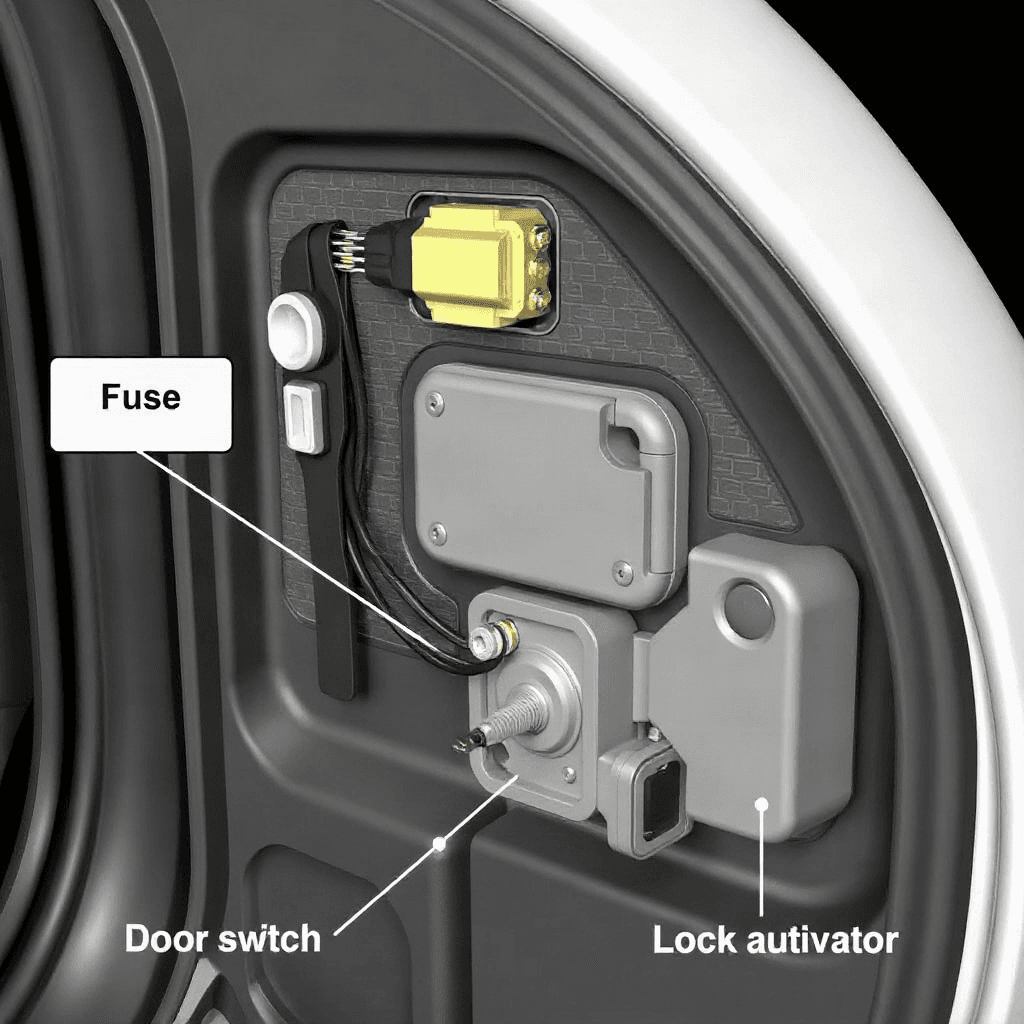 Car door lock not working