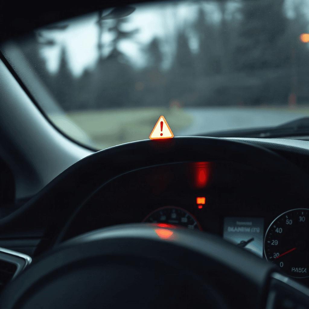 Car hood open warning
